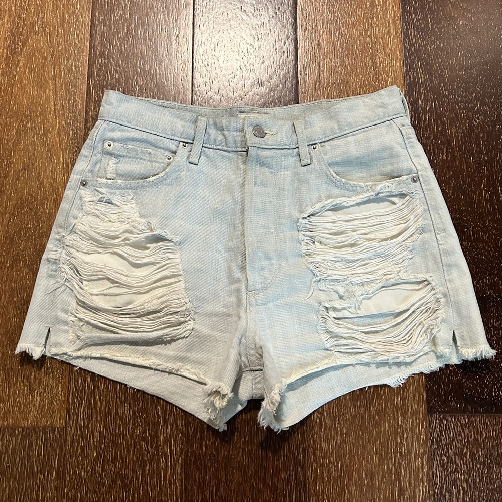 Agolde Distressed Demin Shorts